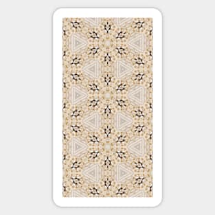 Neutral geometric pattern Sticker